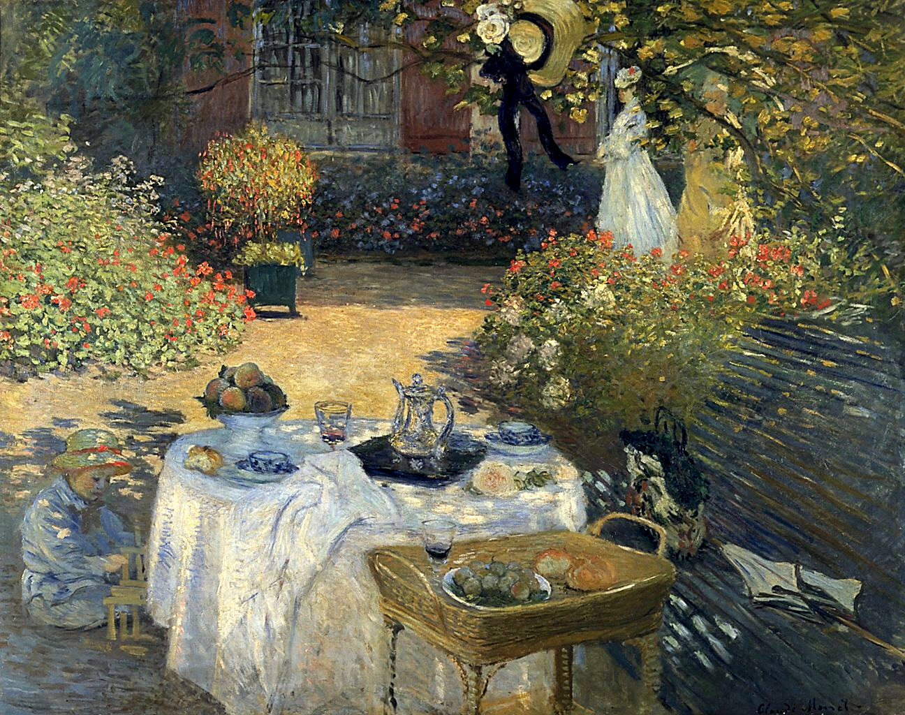 Art for June - garden lunch with Monet