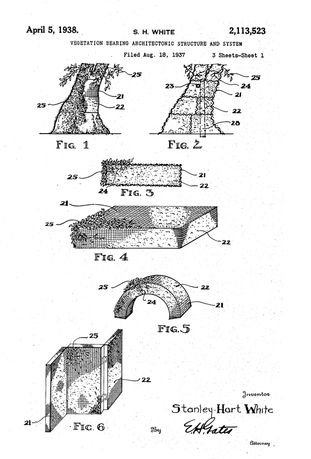 we salute the inventor of the green wall, Stanley Hart White
