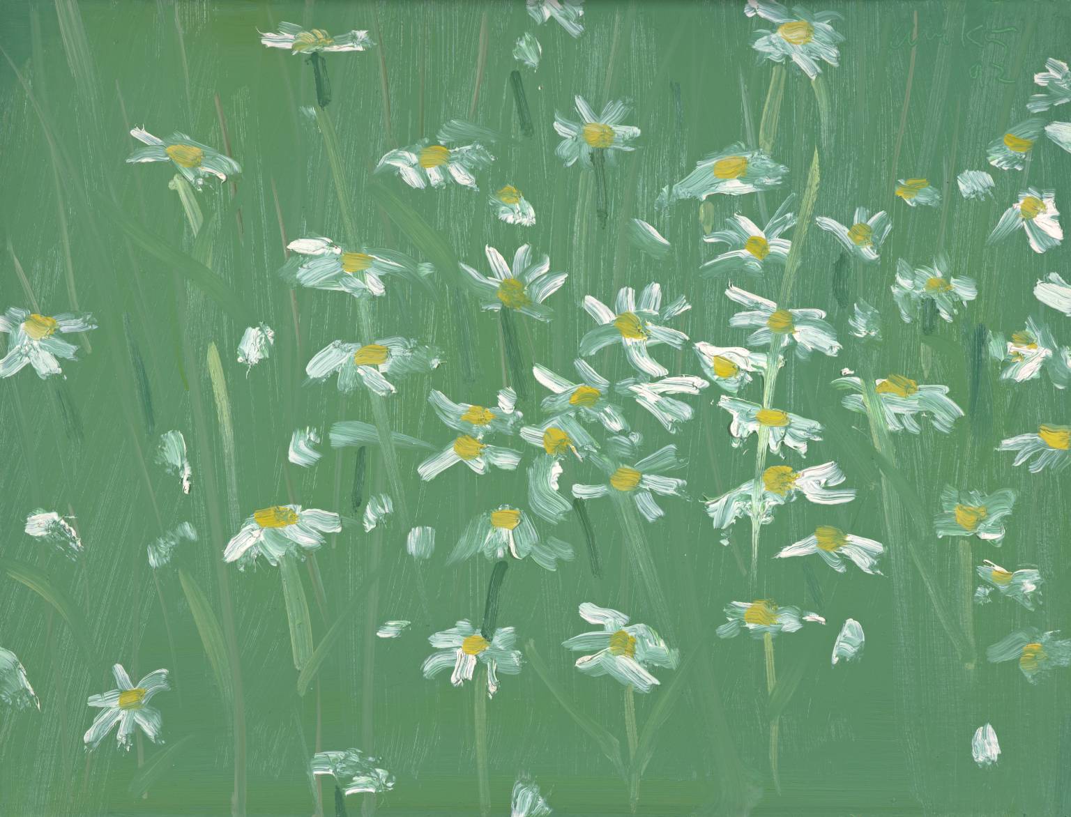 Daisies #2 by Alex Katz - Rosewood's flower art for April